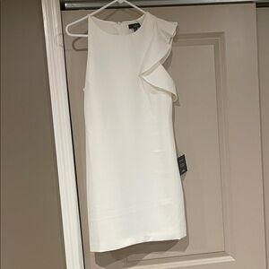 Lulu's White One Shoulder Dress